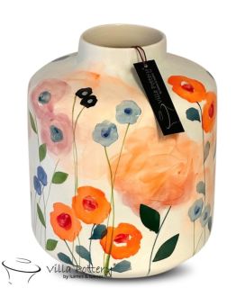 Vase Lillibet fleurs mélangées 19x25cm