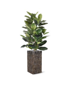 Elastica Robusta plante artificielle de 120 cm vert