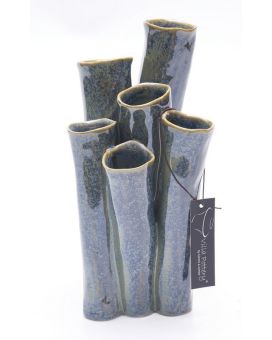Vase New Juul porcelaine 13x25cm bleu