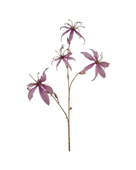 Gloriosa Fleur artificielle 80cm Lilas