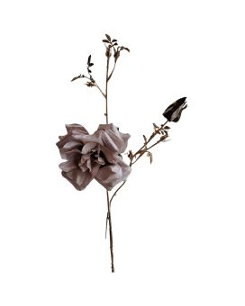 Branche de Rose Artificielle 81cm Ivoire