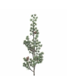 Branche de Pinus Artificielle avec Pommes de Pin 35cm Neige