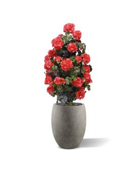 Géranium artificiel Pyramide 110cm UV rouge