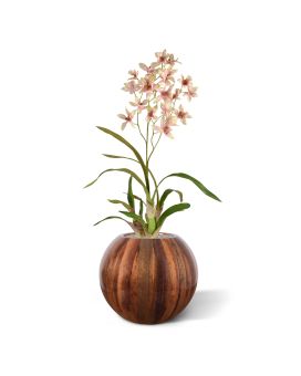 Orchidée Macara artificielle de 80 cm rose