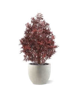 Plante artificielle Ming Aralia UV 90cm bordeaux