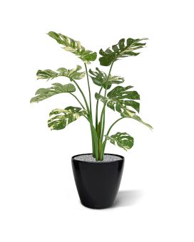 Monstera Deliciosa Plante Artificielle 95cm vert/panache
