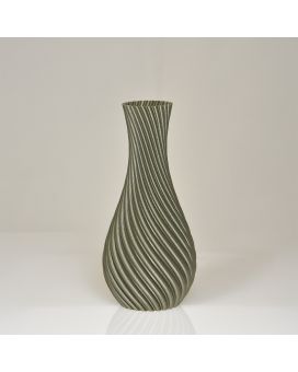 Cosmos 3D vase 19x9x9cm Champagne Métallique