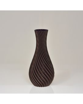 Cosmos 3D vase 19x9x9cm Bronze Métallique