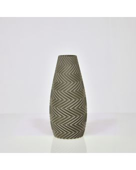 Felicia 3D vase 18x8cm Champagne Métallique