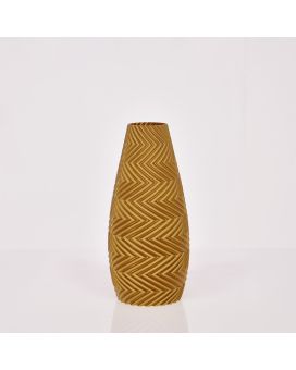 Felicia 3D vase 18x8cm Or Métallique
