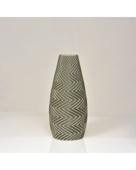 Felicia 3D vase mural 18x8x5cm Champagne Métallique