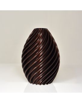 Heather 3D Vase 19x13cm Bronze Métallique