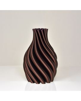 Iris 3D vase 21x14cm Bronze Métallique