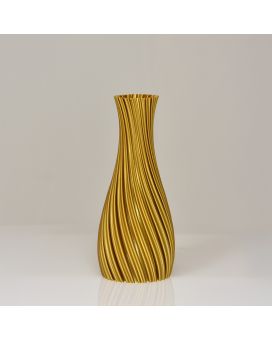 Kalmia 3D vase 20x9cm Or Métallique