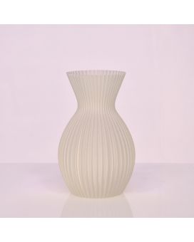 Lily vase 3D 20x13cm Blanc