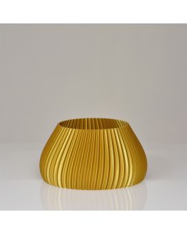 Jasmin 3D pot 9x17cm Or Métallique