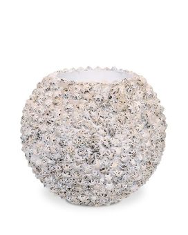 BEACH pot 30x30 cm - white shell