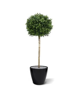 Boule de Buis artificiel sur tronc 110 cm anti-uv