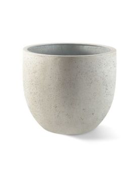 Grigio New Egg Pot White-Concrete S 36x31