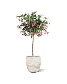 Arbre Fuchsia Artificiel sur Tronc 120cm Violet