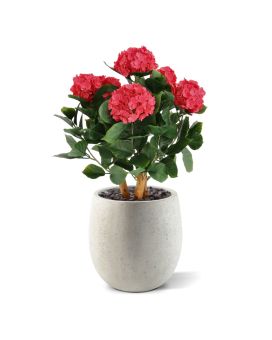 Hortensia Artificiel UV Deluxe 65cm Cerise