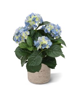 Hortensia artificielle deluxe 45 cm bleu