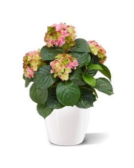 Hortensia plante artificielle Deluxe 45 cm rose