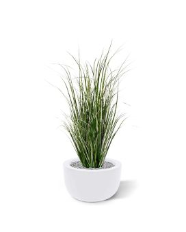 Herbe artificielle de 80 cm vert-crème