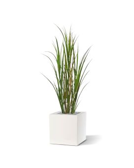 Plante artificielle de roseau deluxe 120cm - vert - résistant aux UV