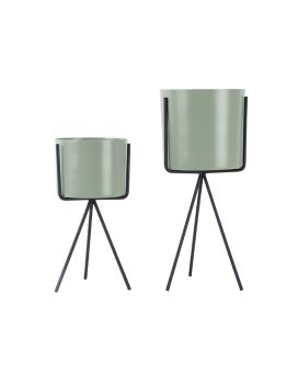 Set de pots de fleurs sur pied – vert