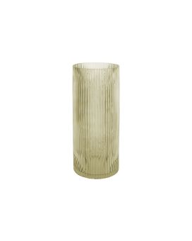 Vase à fleurs Allure Straight grand 30x 12 cm - vert mousse