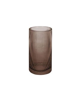Vase à fleurs Allure Straight 20x 10 cm - marron chocolat