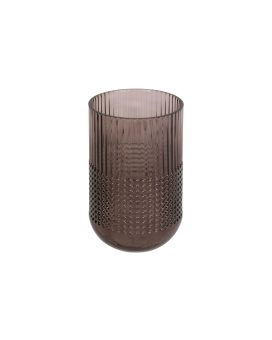Vase à fleurs Attract 20x 12,5 cm - marron chocolat
