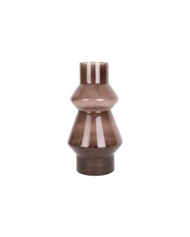Vase à fleurs Blush 25x 12,5 cm - brun chocolat