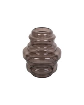 Vase à fleurs Distinct grand 30x 25 cm - brun chocolat
