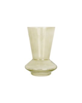 Vase à fleurs Glow petit 17,5x 12 cm - vert mousse