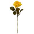 Branche de Rose Artificielle Classic 46cm jaune