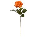 Branche de Rose Artificielle Classic 46cm Orange