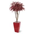 Acer artificiel deluxe sur tronc de 130 cm bordeaux
